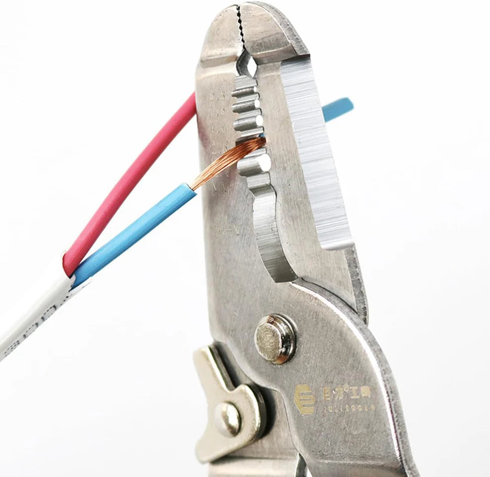 Multifunctional Wire Stripper Crimper Cable Cutter – 10-in-1 Heavy Duty Electrical Tool