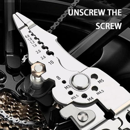 Multifunctional Wire Stripper Crimper Cable Cutter – 10-in-1 Heavy Duty Electrical Tool