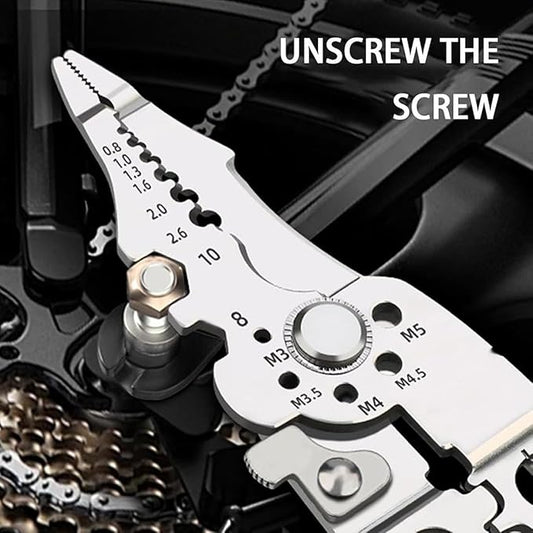 Multifunctional Wire Stripper Crimper Cable Cutter – 10-in-1 Heavy Duty Electrical Tool