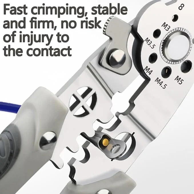 Multifunctional Wire Stripper Crimper Cable Cutter – 10-in-1 Heavy Duty Electrical Tool